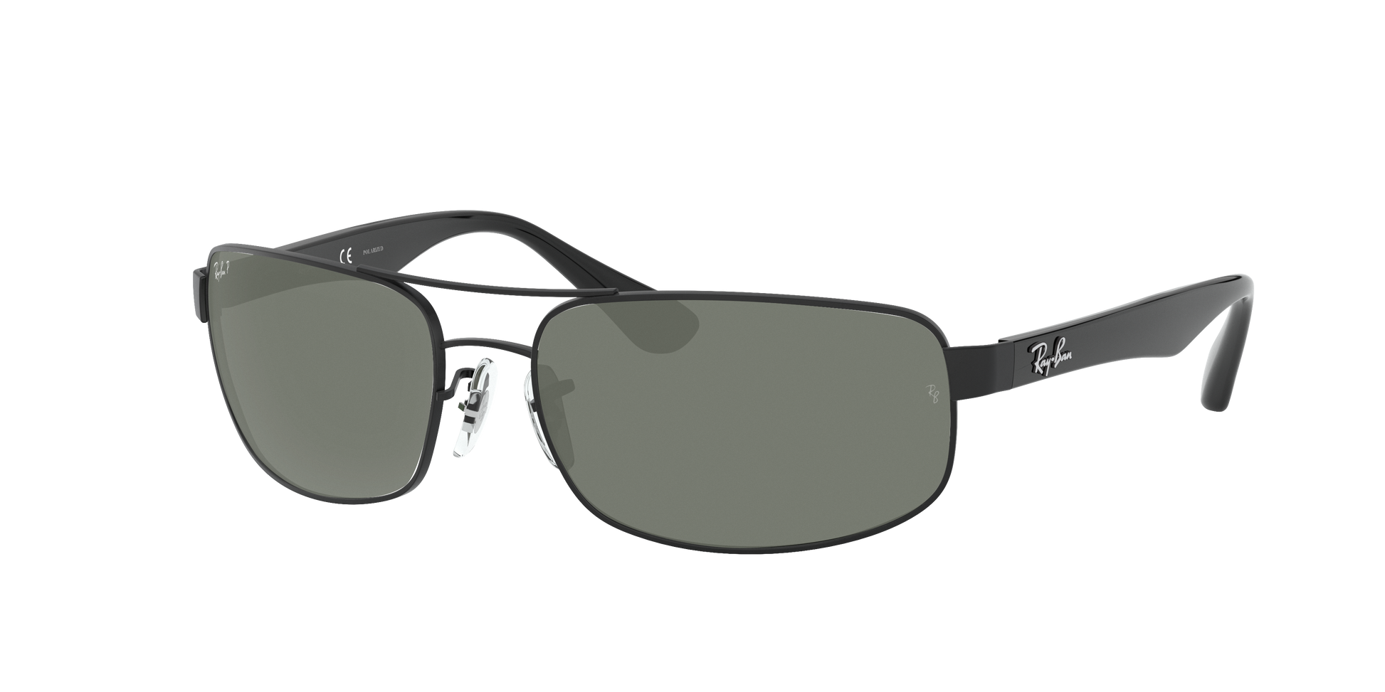 Black, Green-Polarized, Rayban