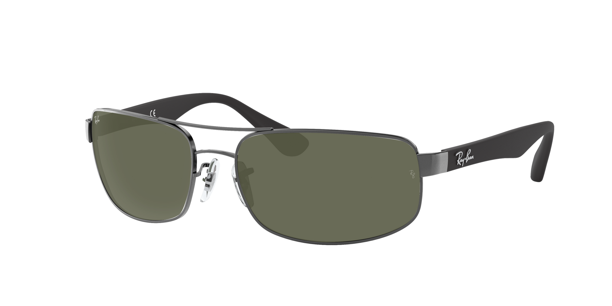 Gunmetal, Green, Rayban