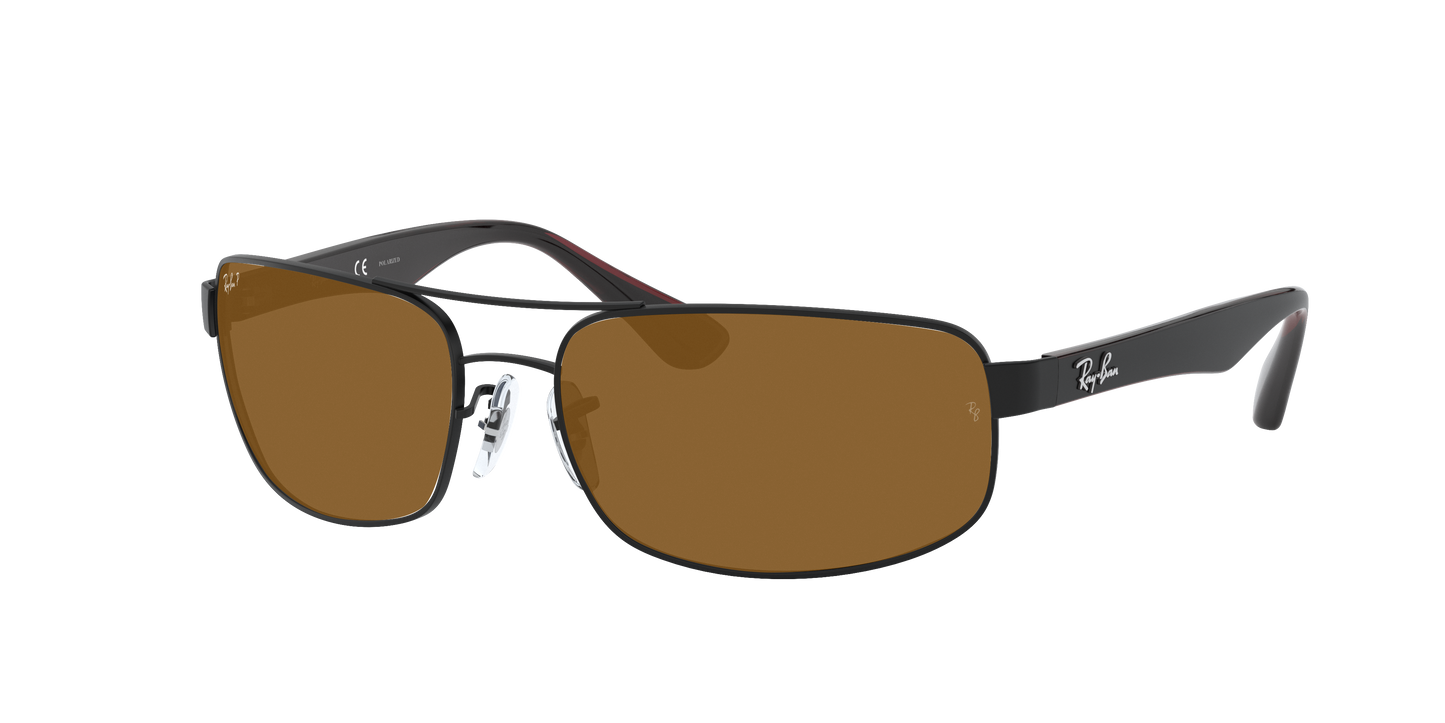 Matte Black, Brown-Polarized, Rayban