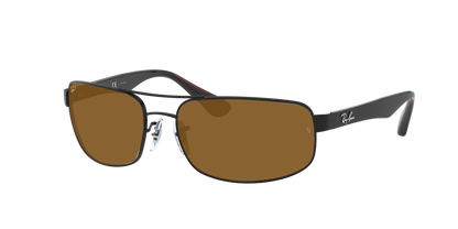 Matte Black, Brown-Polarized, Rayban