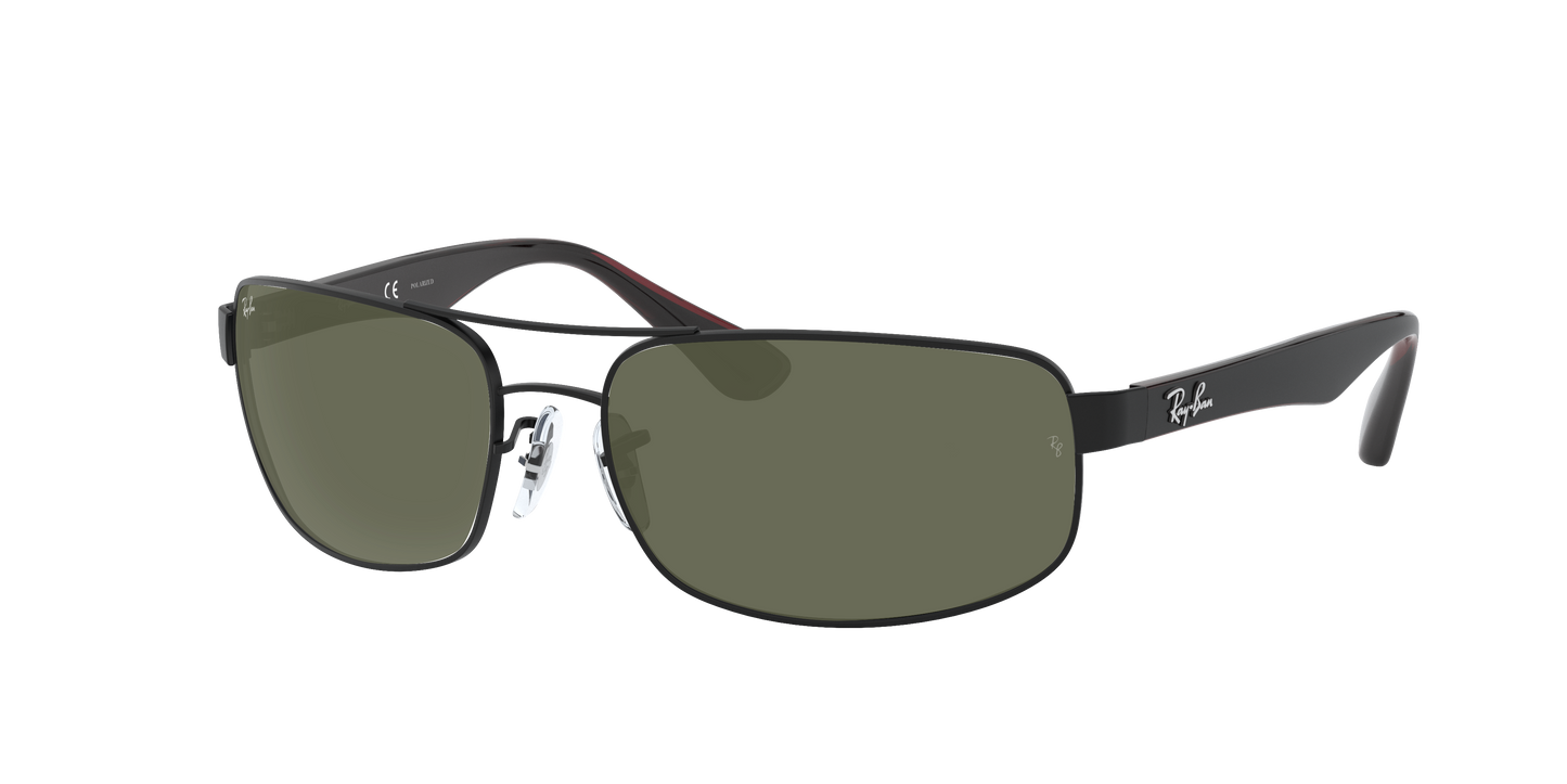 Matte Black, Green-Polarized, Rayban