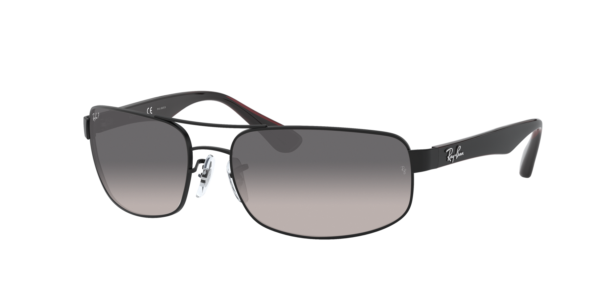 Matte Black, Grey Gradient-Polarized, Rayban