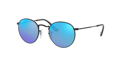 Black, Mirrored Blue-Polarized, Rayban