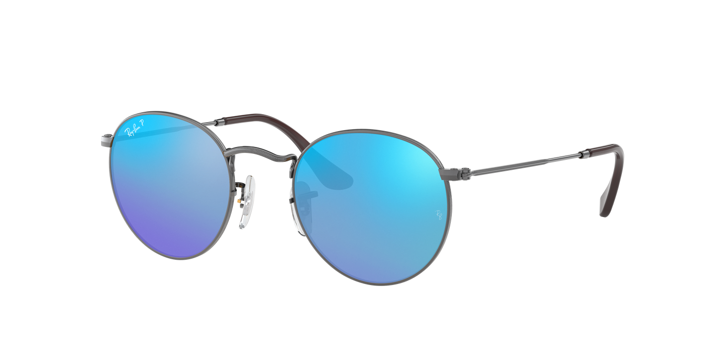 Gunmetal, Mirrored Blue-Polarized, Rayban