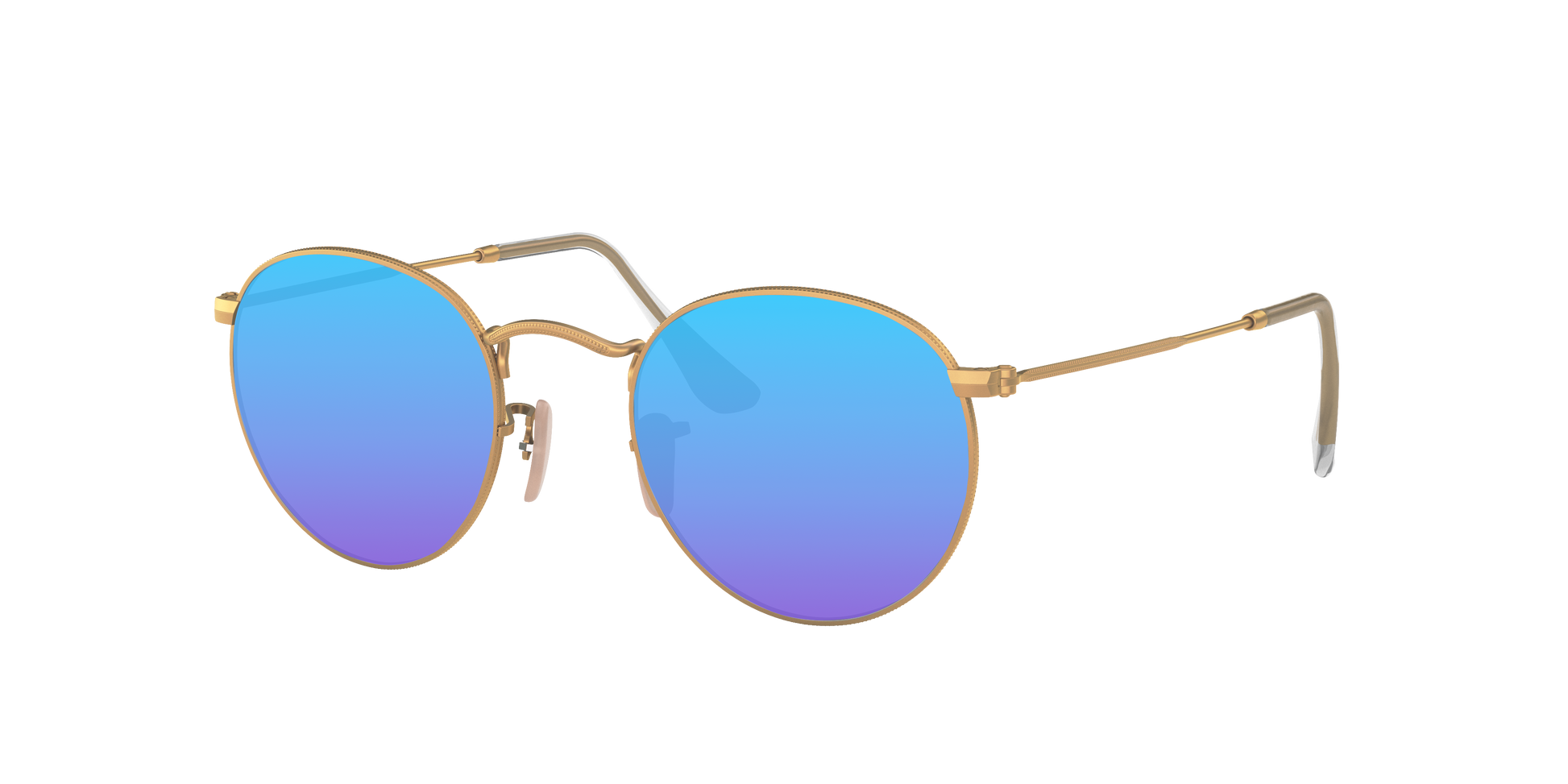 Gold, Blue-Mirrored, Sunberryrx
