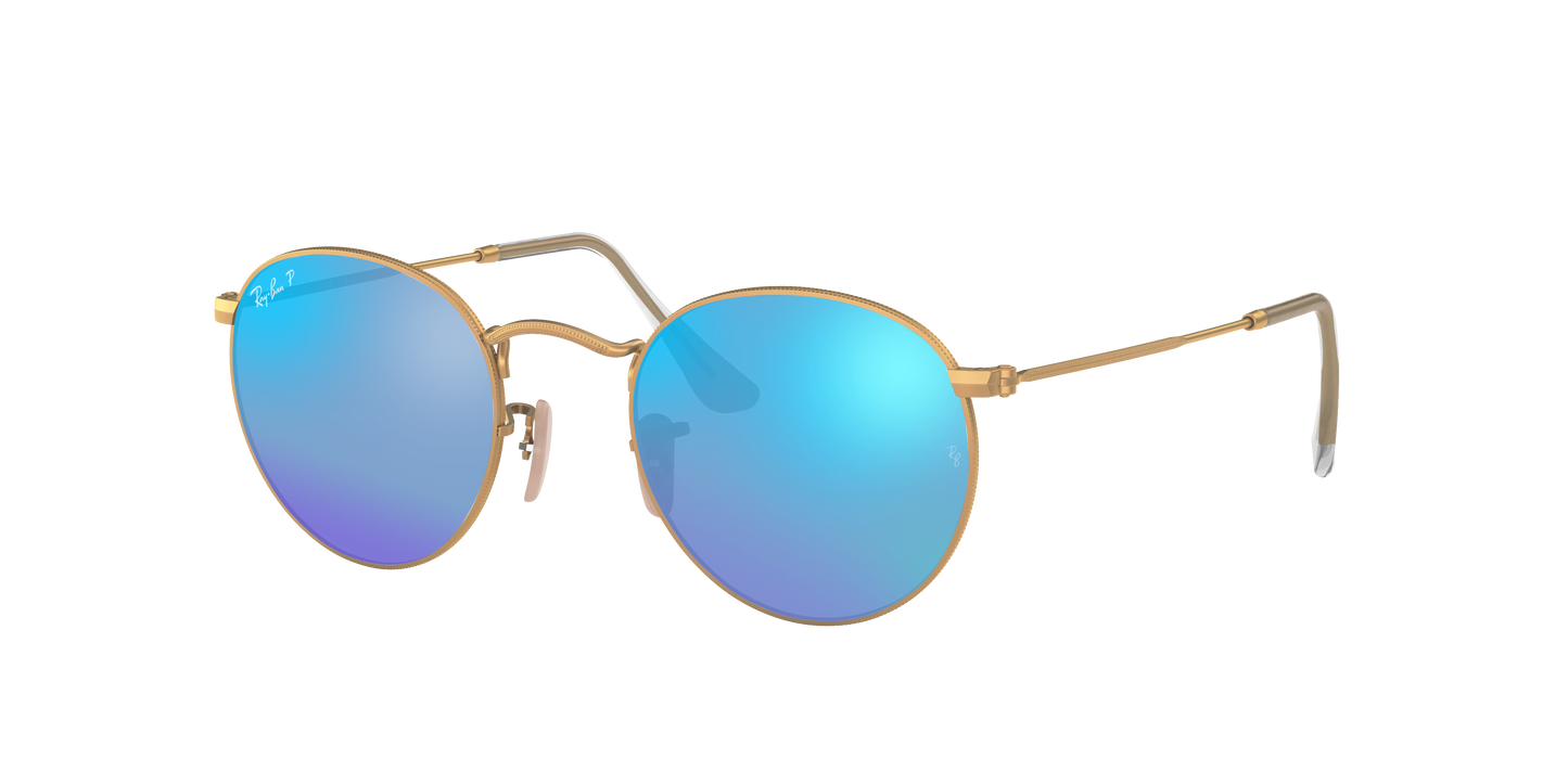 Gold, Mirrored Blue-Polarized, Rayban