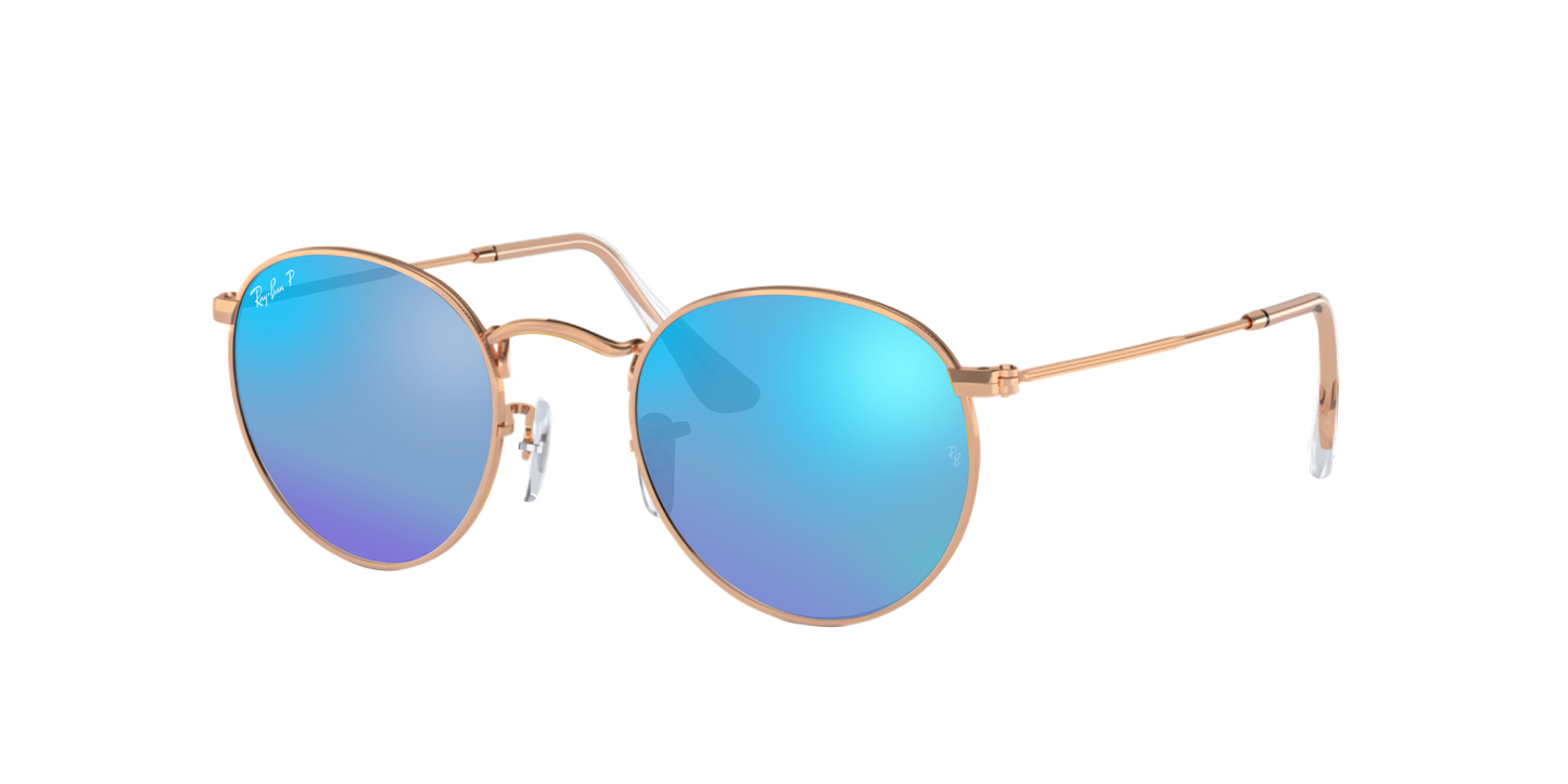 ROSEGOLD, Mirrored Blue-Polarized, Rayban