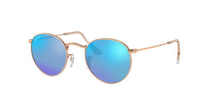 ROSEGOLD, Mirrored Blue-Polarized, Rayban