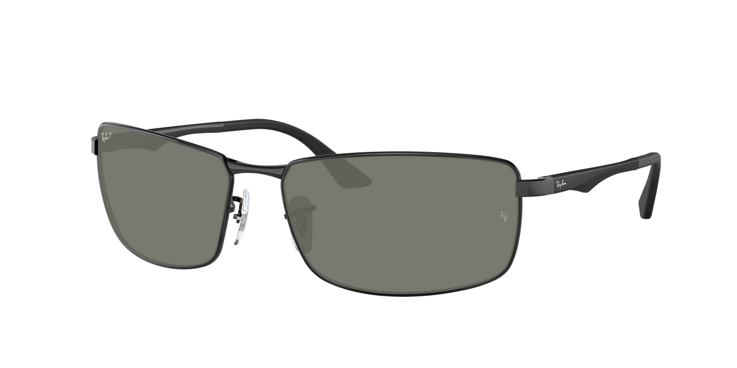 Black, Green-Polarized, Rayban