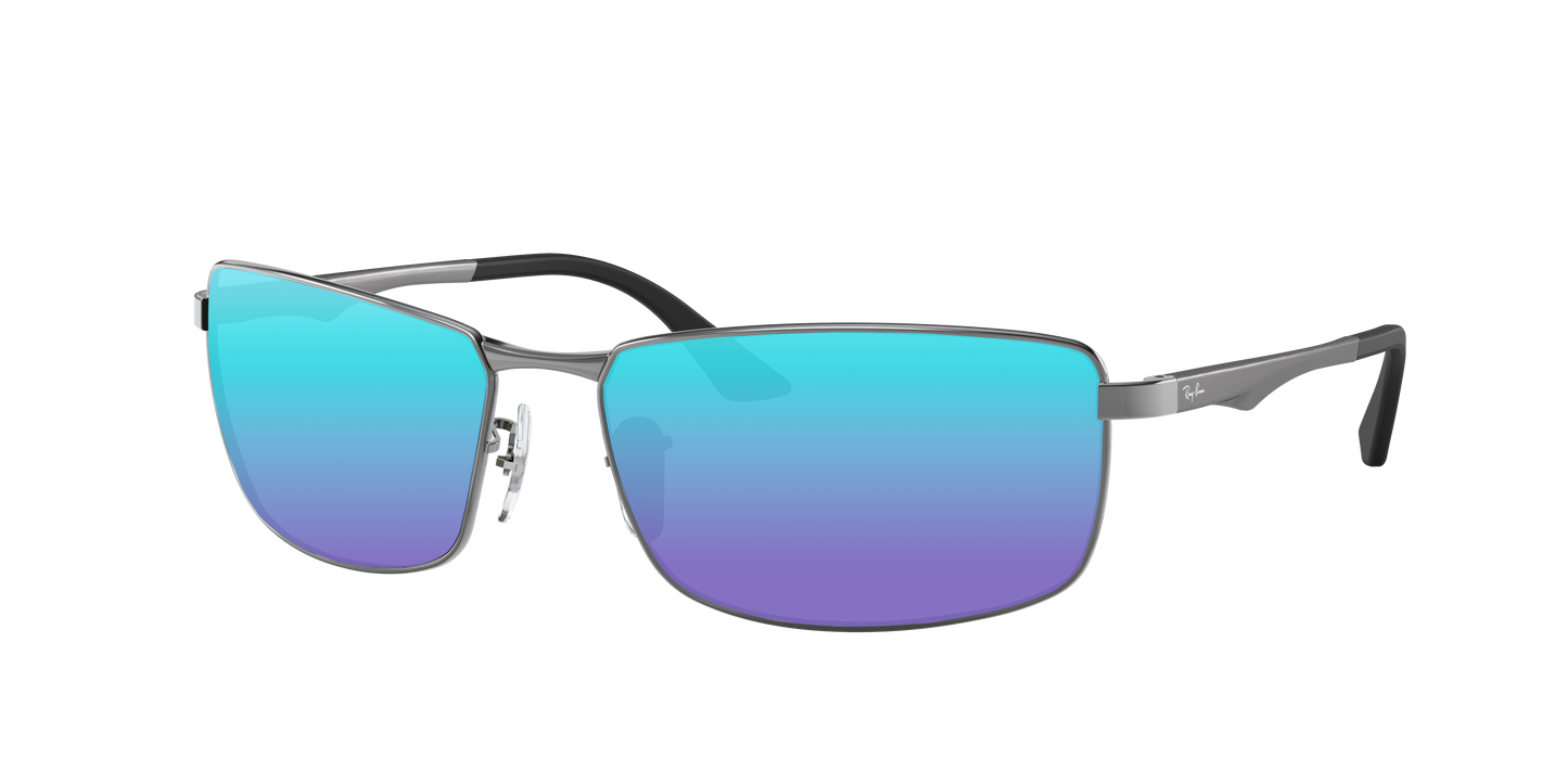 GUNMETAL, Blue-Mirrored, Sunberryrx