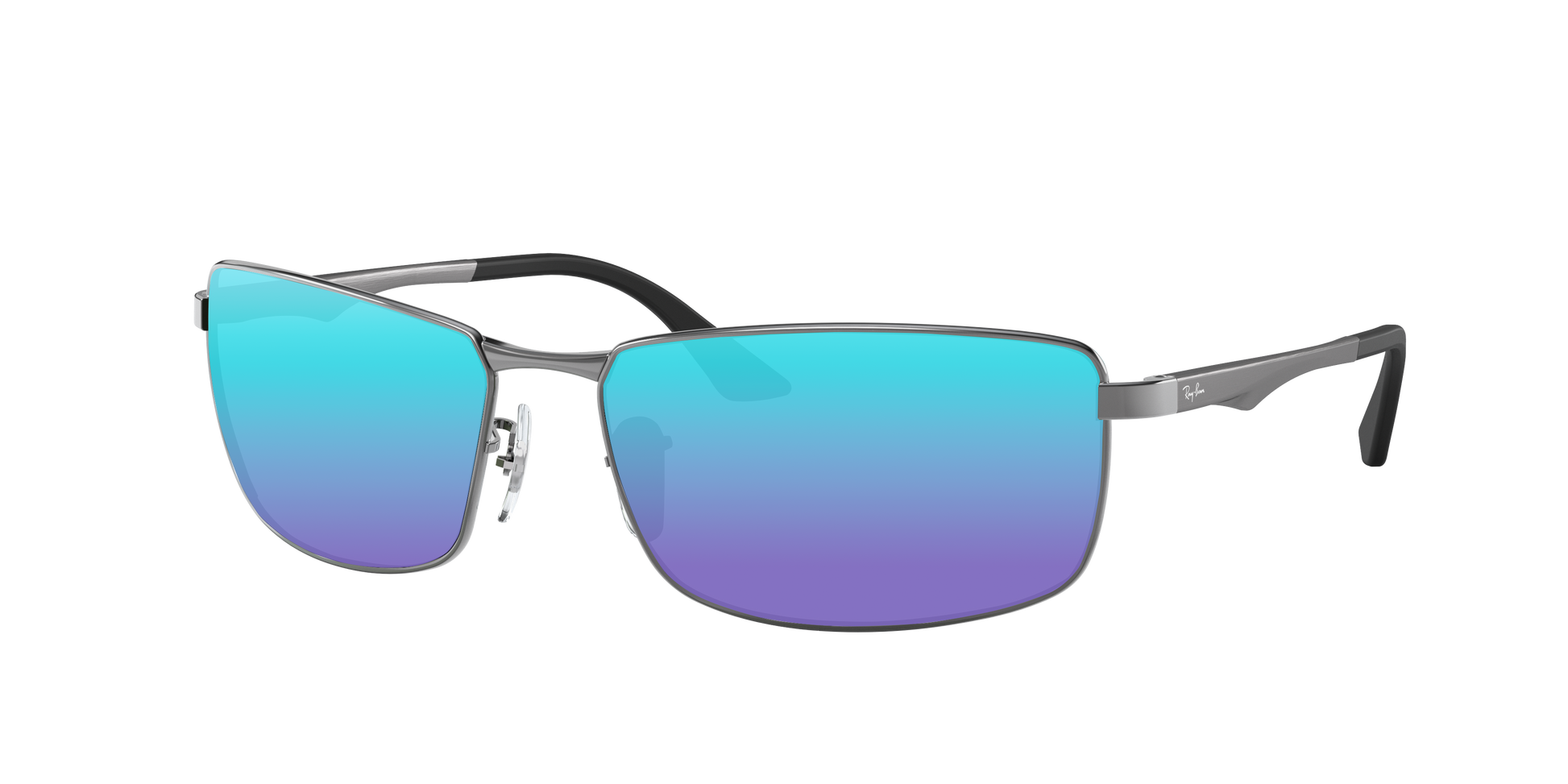 GUNMETAL, Blue-Mirrored, Sunberryrx