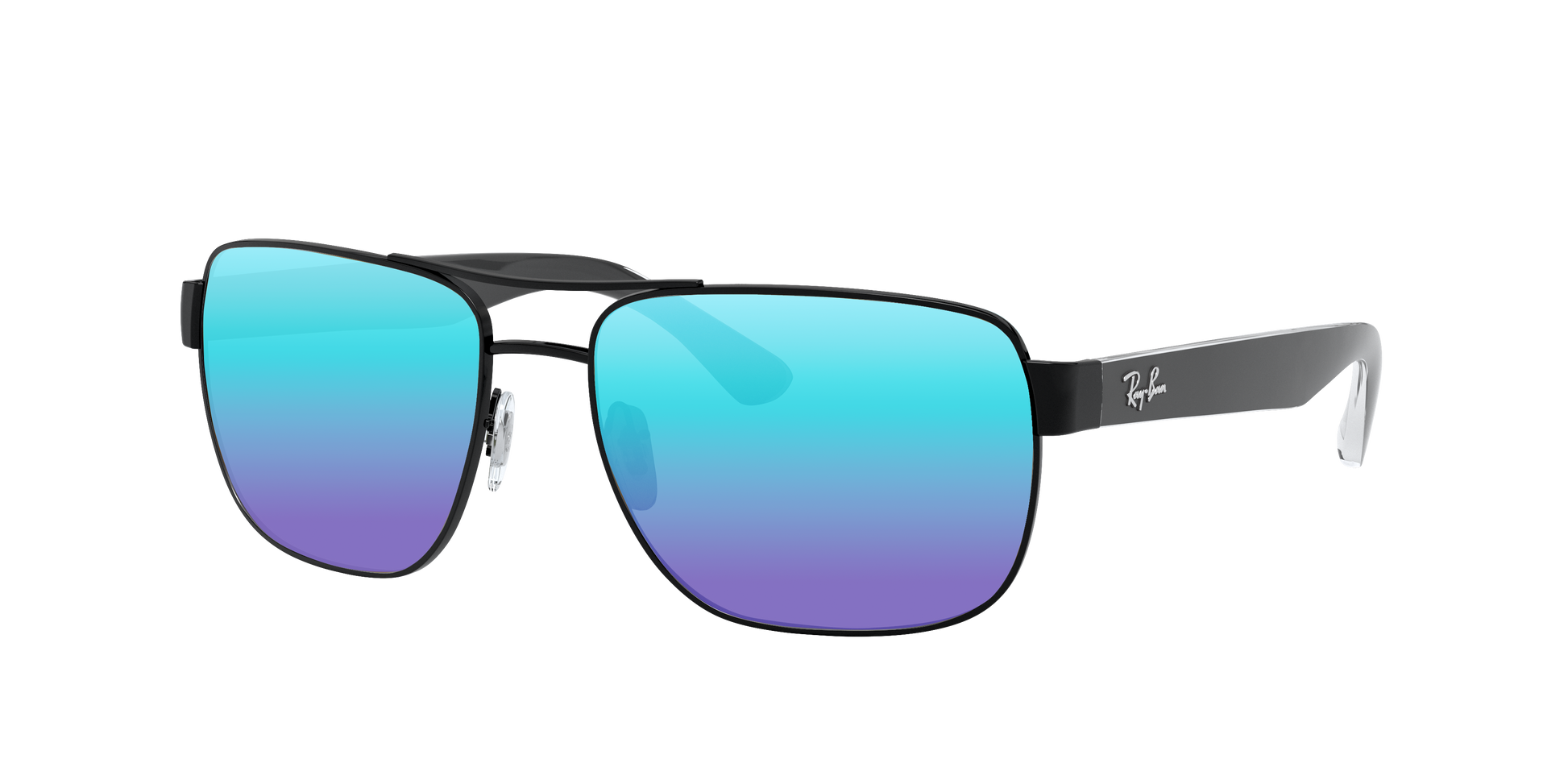 BLACK, Blue-Mirrored, Sunberryrx