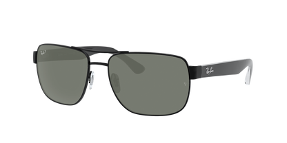 Black, Green-Polarized, Rayban