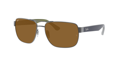 Gunmetal, Brown-Polarized, Rayban