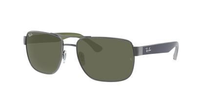 Gunmetal, Green, Rayban