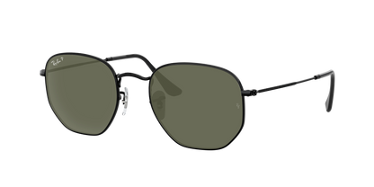 Black, Green-Polarized, Rayban