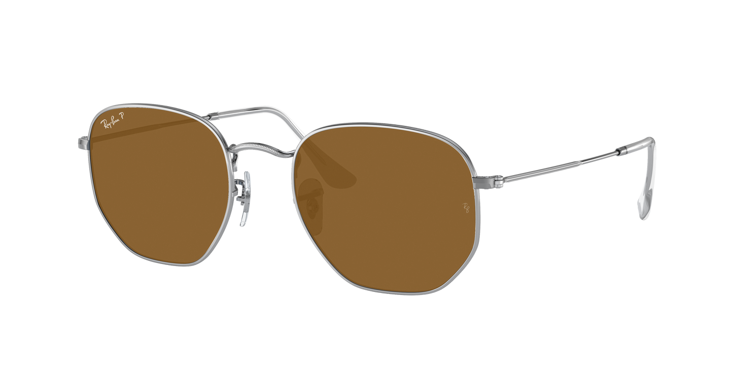 SILVER, Brown-Polarized, Rayban