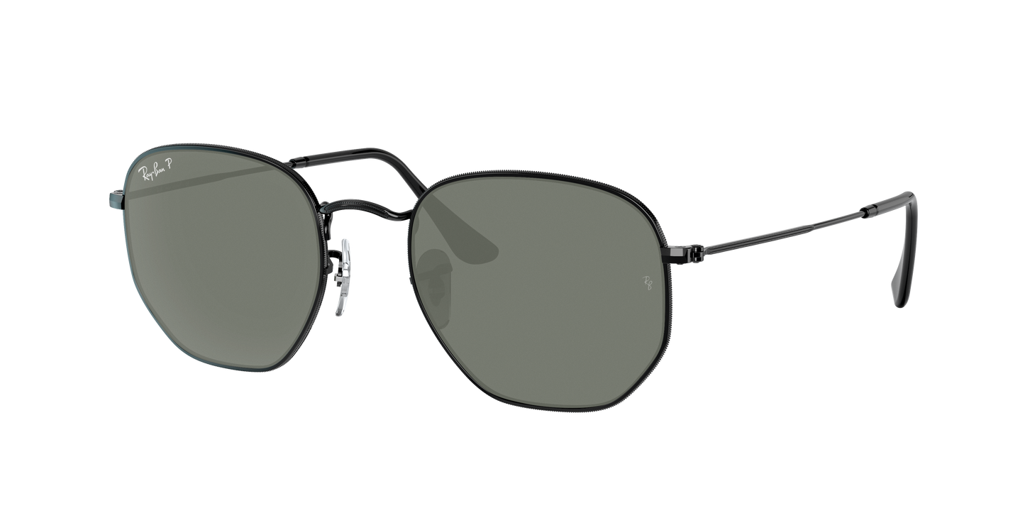 Black, Green-Polarized, Rayban