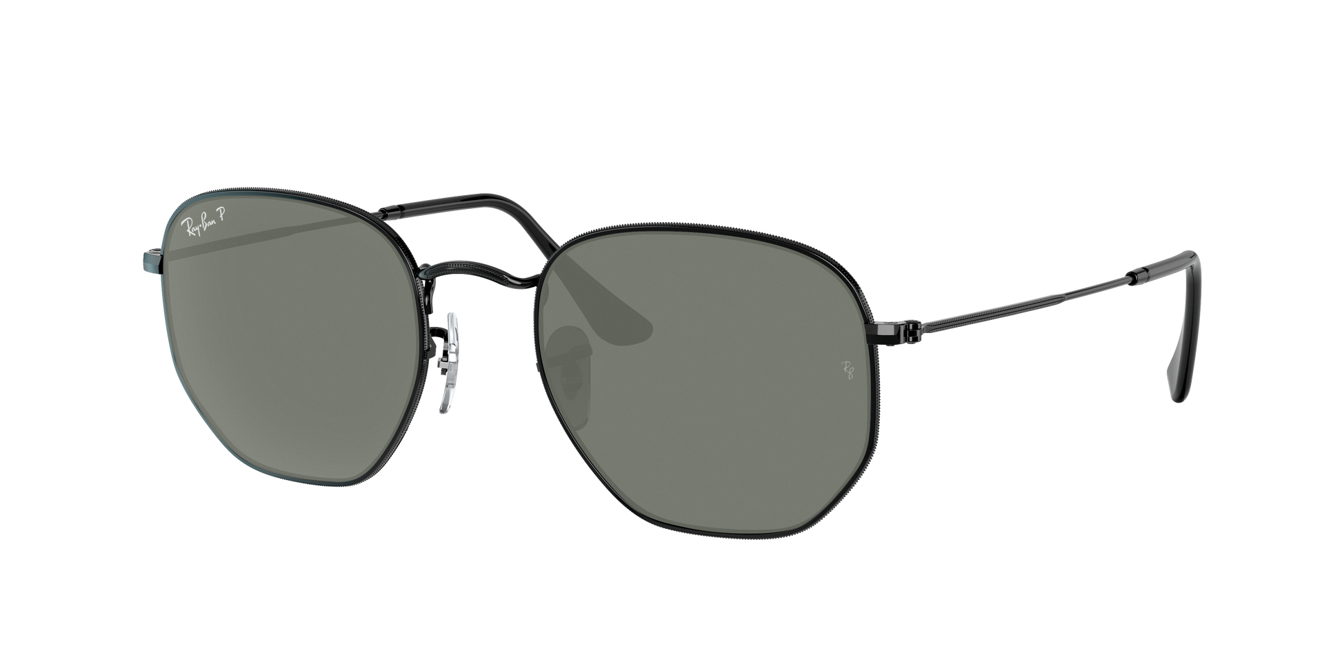 Black, Green-Polarized, Rayban