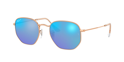 ROSEGOLD, Mirrored Blue-Polarized, Rayban
