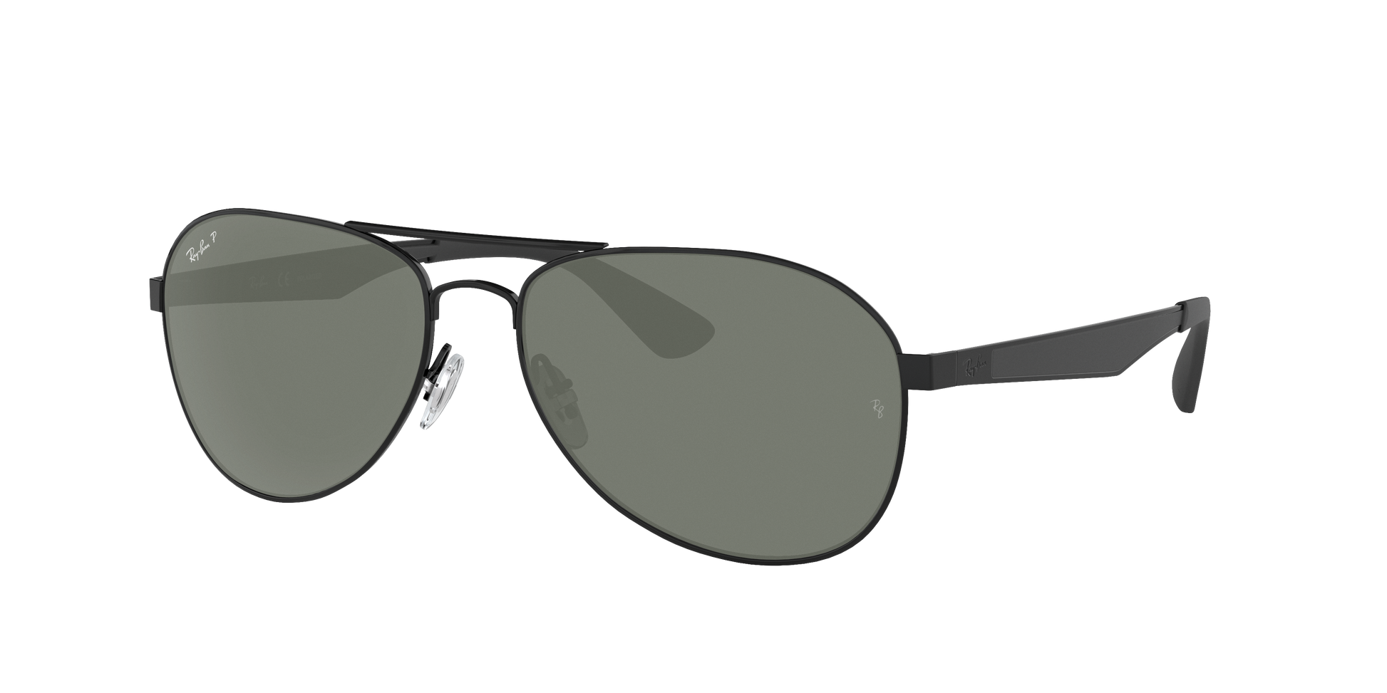 Black, Green-Polarized, Rayban