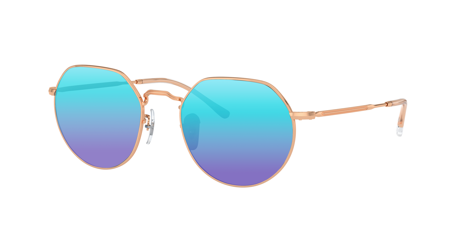 ROSEGOLD, Blue-Mirrored, Sunberryrx