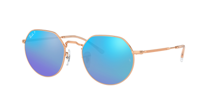 ROSEGOLD, Mirrored Blue-Polarized, Rayban