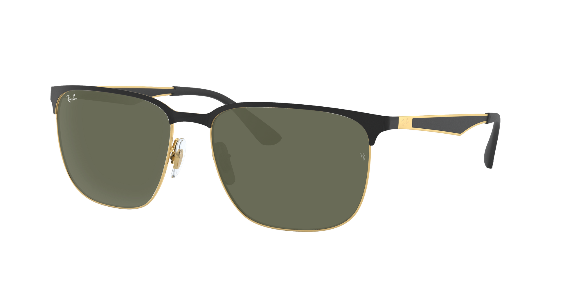 BLACK ON GOLD, Green, Rayban
