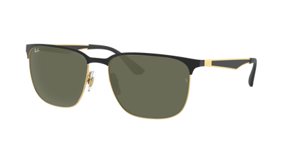 BLACK ON GOLD, Green, Rayban