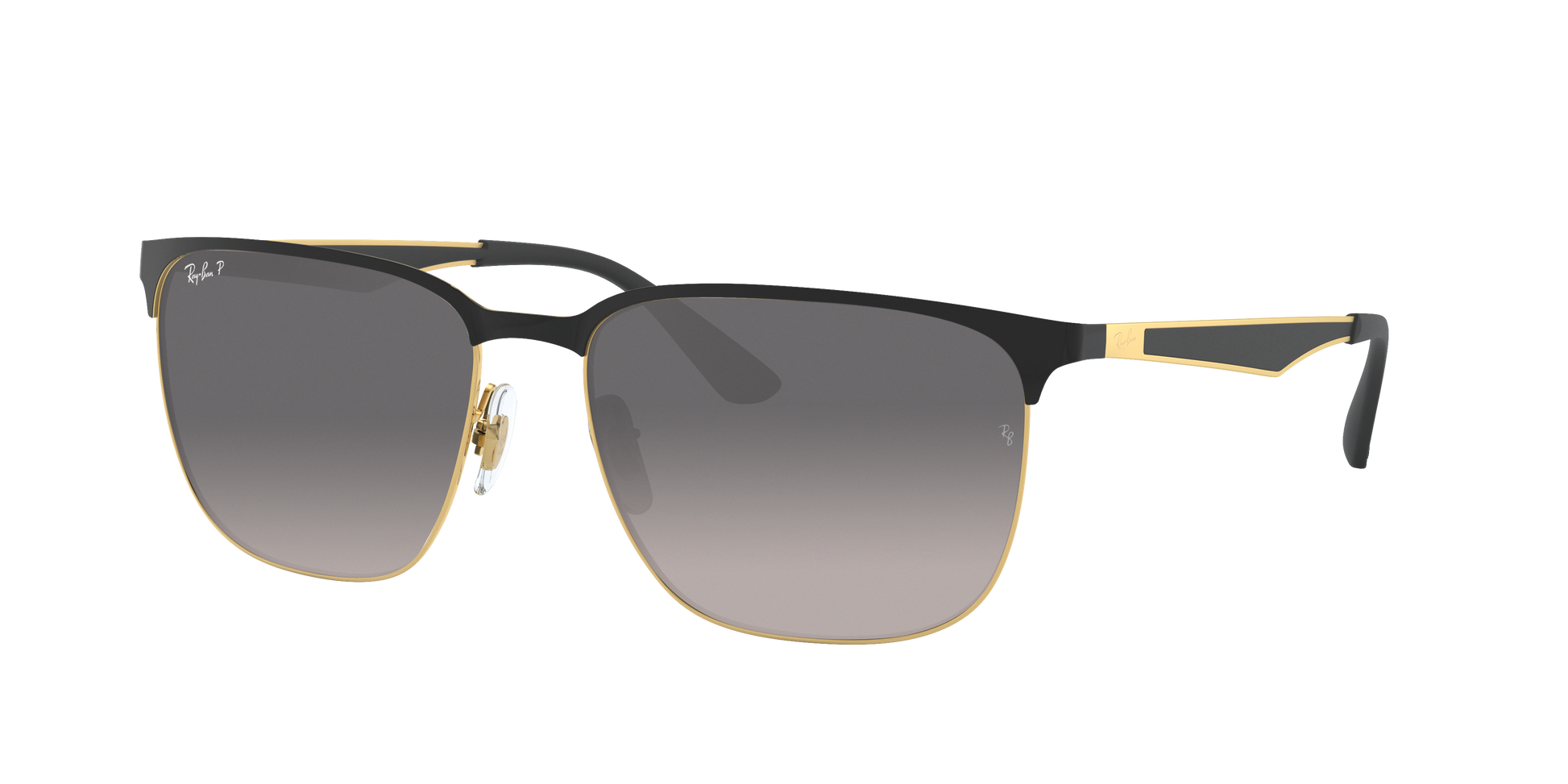 BLACK ON GOLD, Grey Gradient-Polarized, Rayban