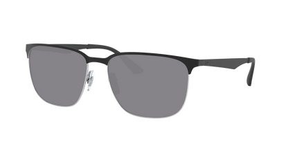 BLACK ON SILVER, Grey-Polarized, Sunberryrx