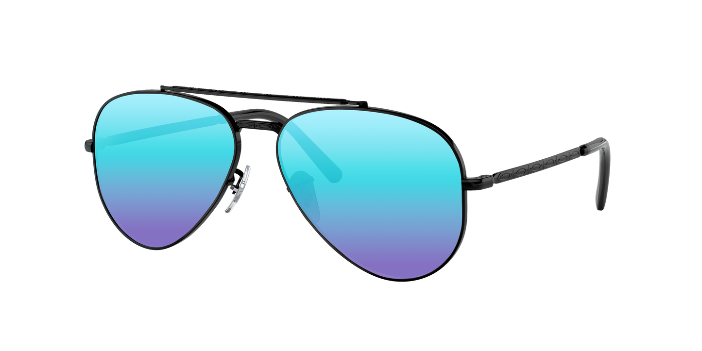 Black, Blue-Mirrored, Sunberryrx