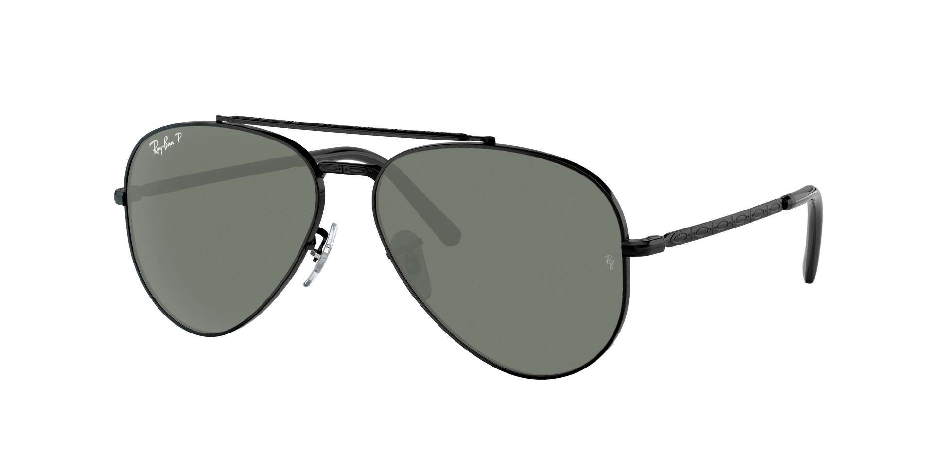 Black, Green-Polarized, Rayban