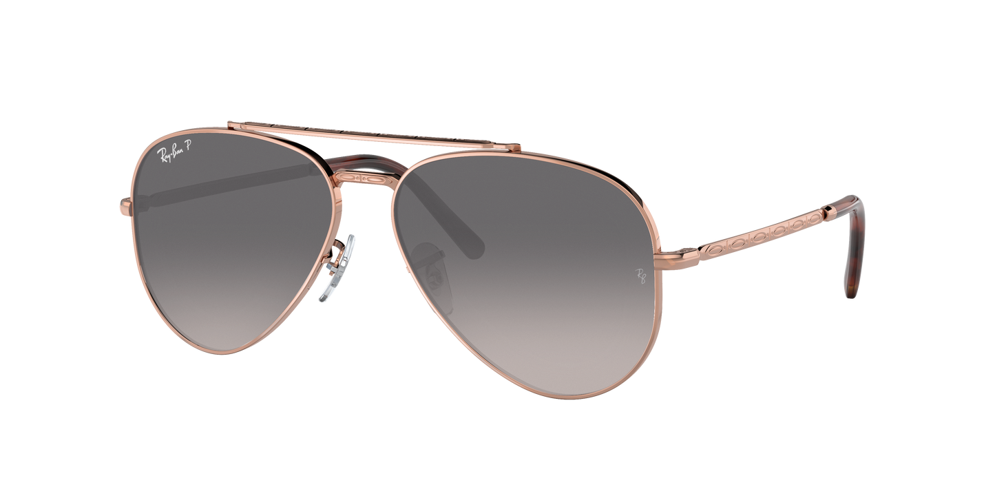 Rose Gold, Grey Gradient-Polarized, Rayban