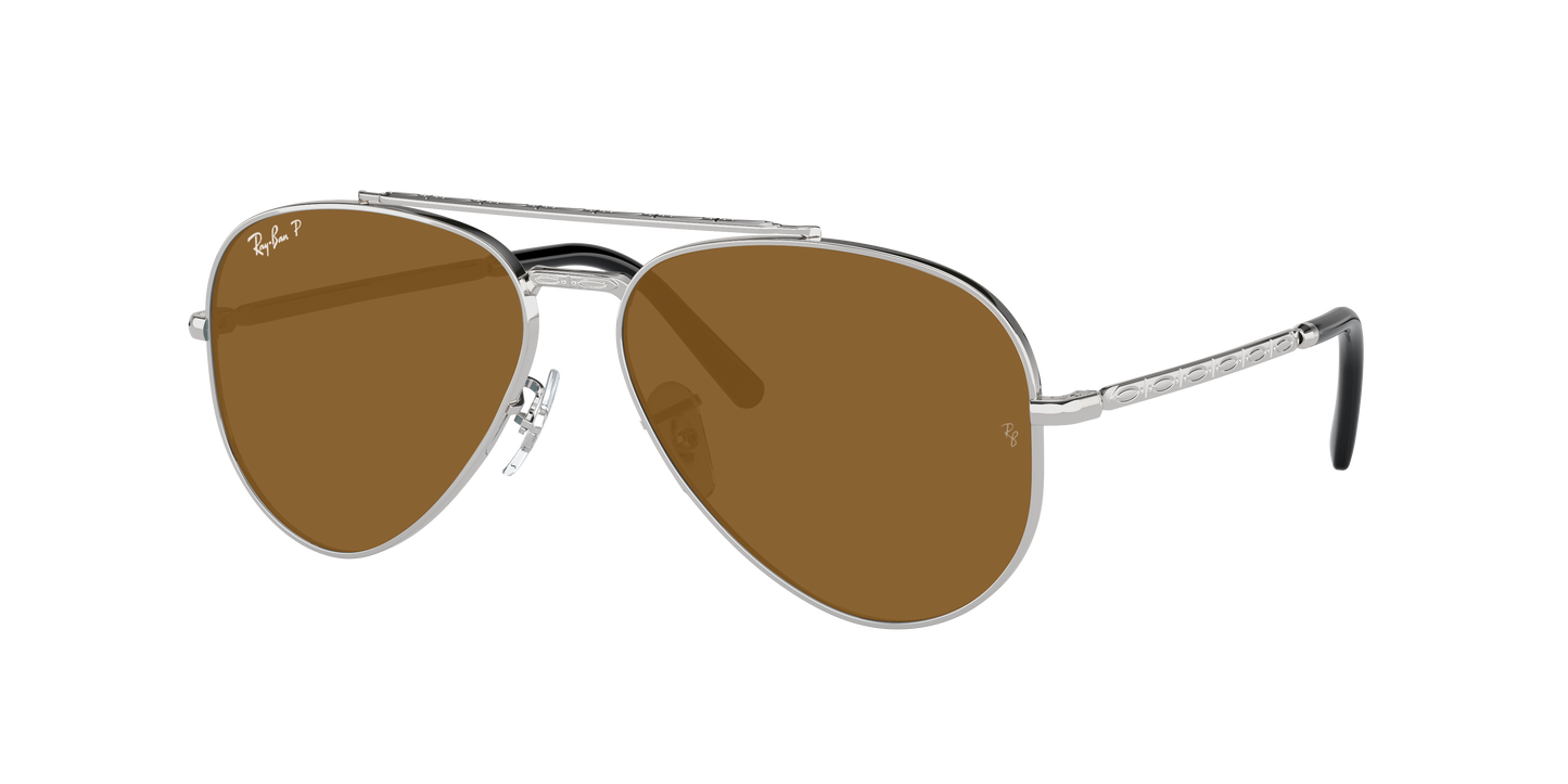 SILVER, Brown-Polarized, Rayban