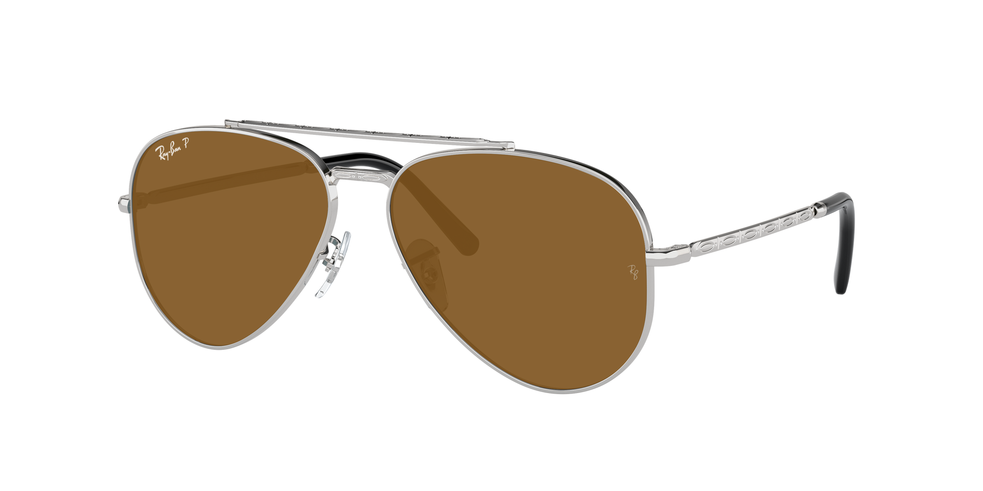 SILVER, Brown-Polarized, Rayban