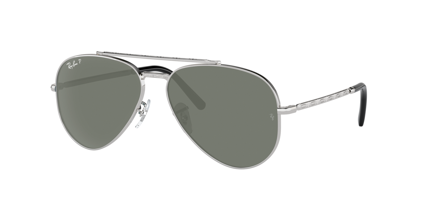SILVER, Green-Polarized, Rayban