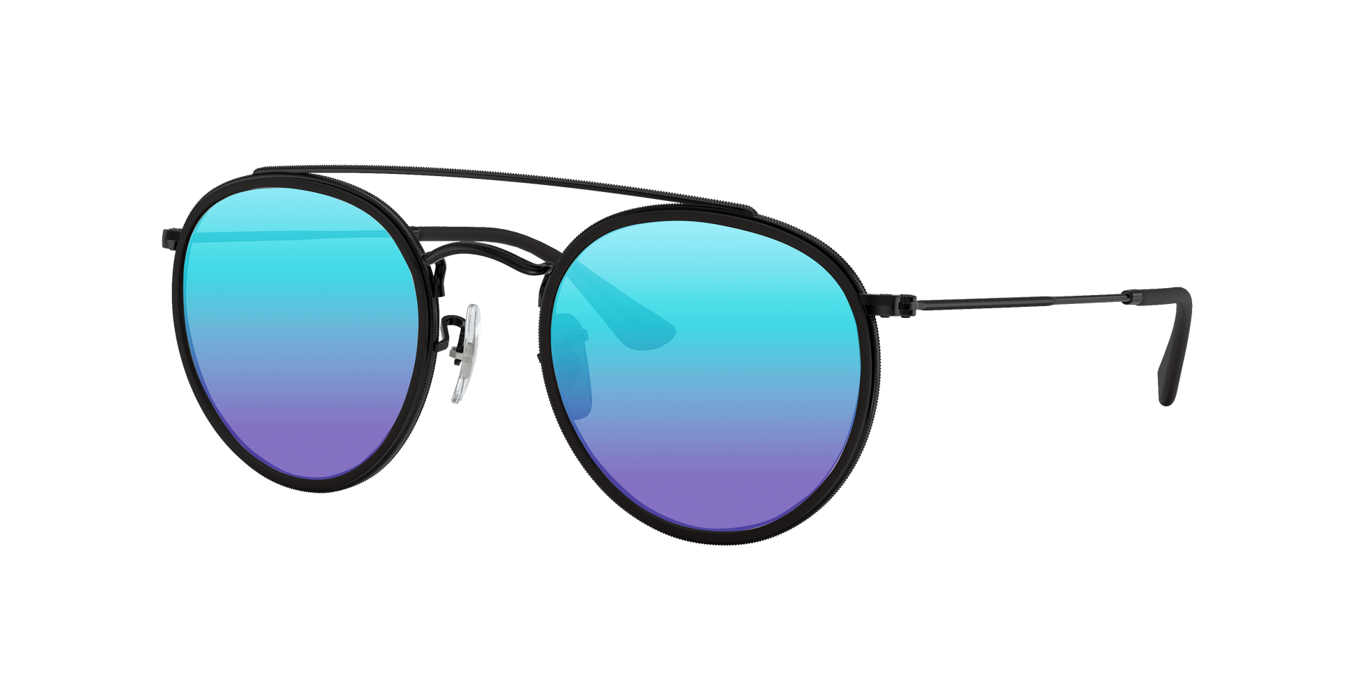 Black, Blue-Mirrored, Sunberryrx