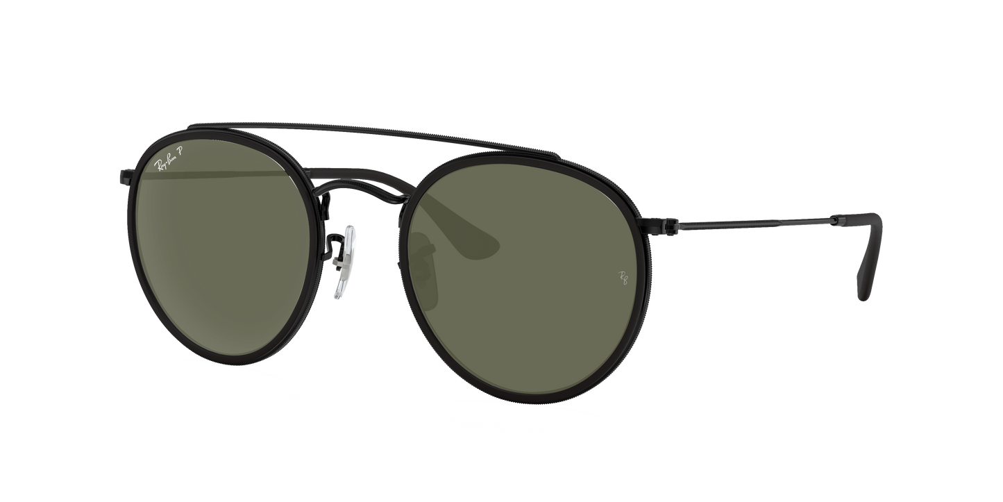 Black, Green-Polarized, Rayban