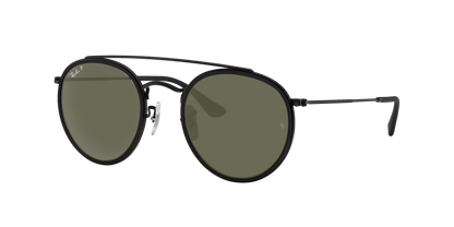 Black, Green-Polarized, Rayban