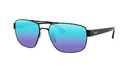 Black, Blue-Mirrored, Sunberryrx