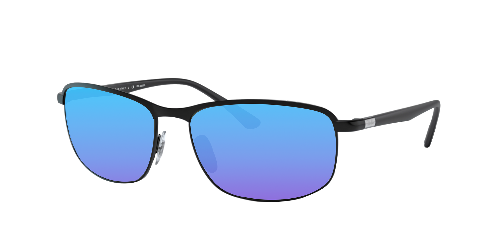 Black, Blue-Mirrored, Sunberryrx