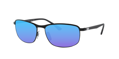 Black, Blue-Mirrored, Sunberryrx