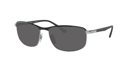 BLACK ON SILVER, Grey-Polarized, Sunberryrx