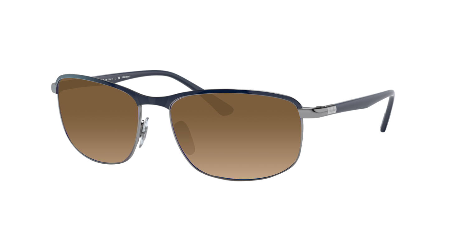 BLUE ON GUNMETAL, Brown Gradient, Sunberryrx