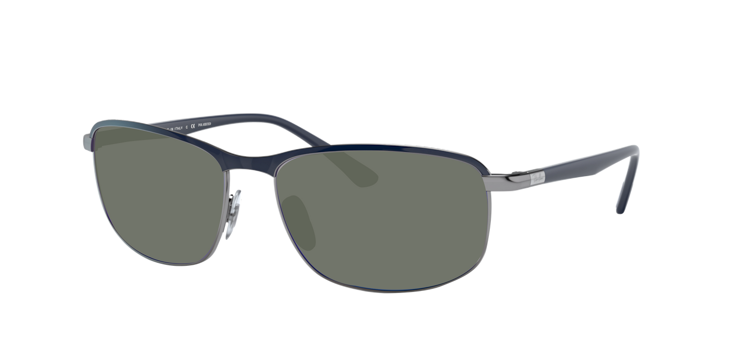 BLUE ON GUNMETAL, Green-Polarized, Sunberryrx
