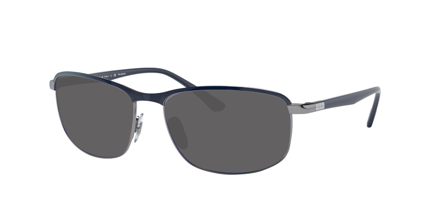 BLUE ON GUNMETAL, Grey, Sunberryrx