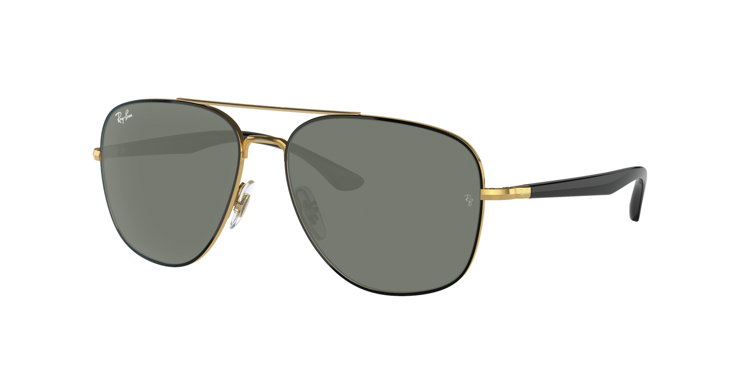 BLACK ON GOLD, Green-Polarized, Rayban