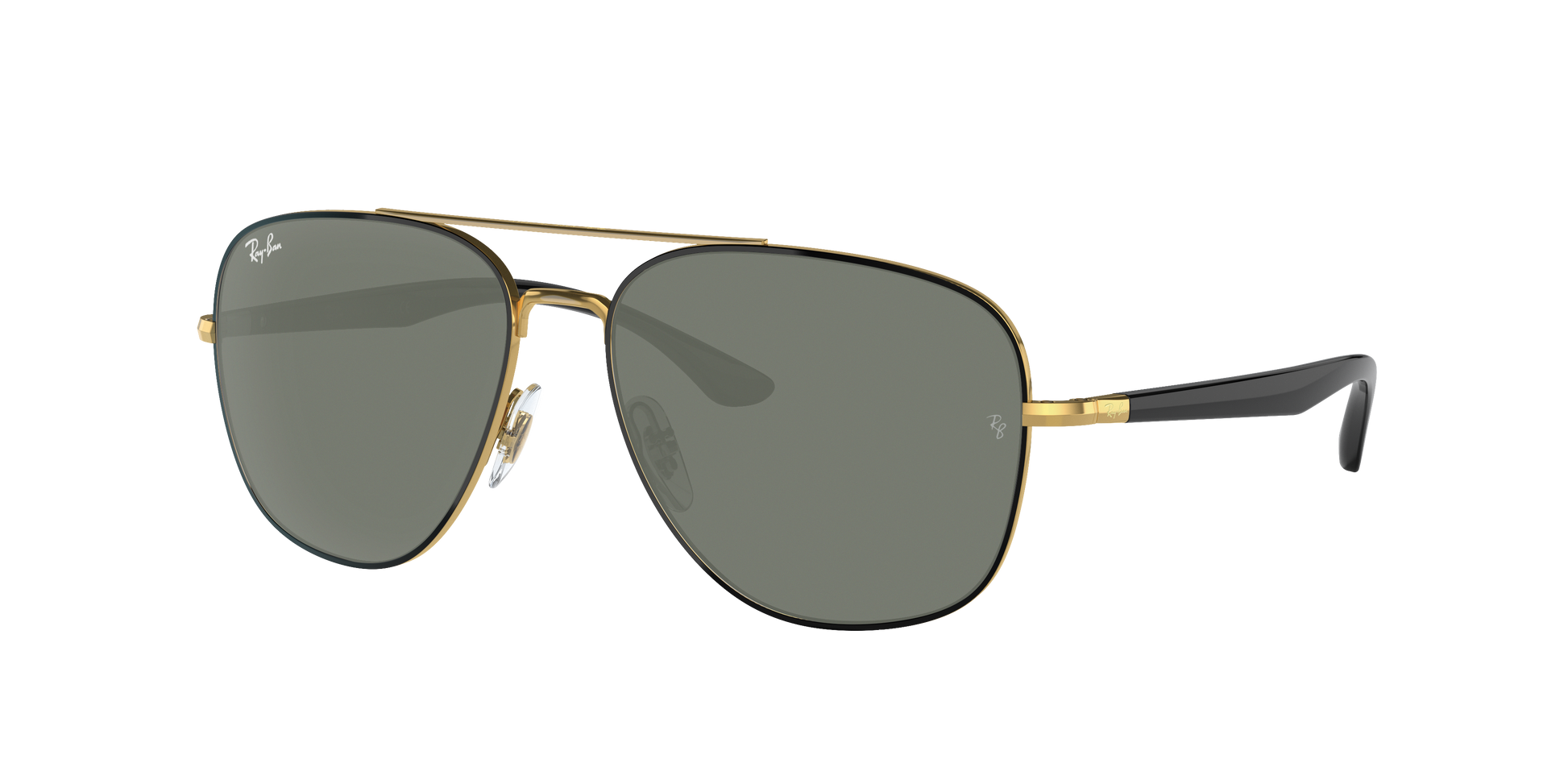 BLACK ON GOLD, Green-Polarized, Rayban