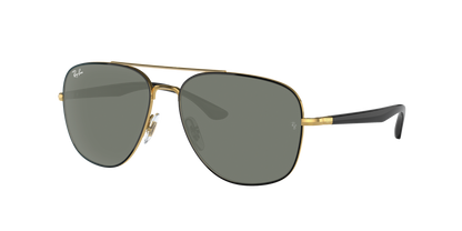 BLACK ON GOLD, Green-Polarized, Rayban